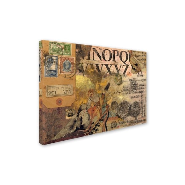 Nick Bantock 'Luggage Label' Canvas Art,24x32